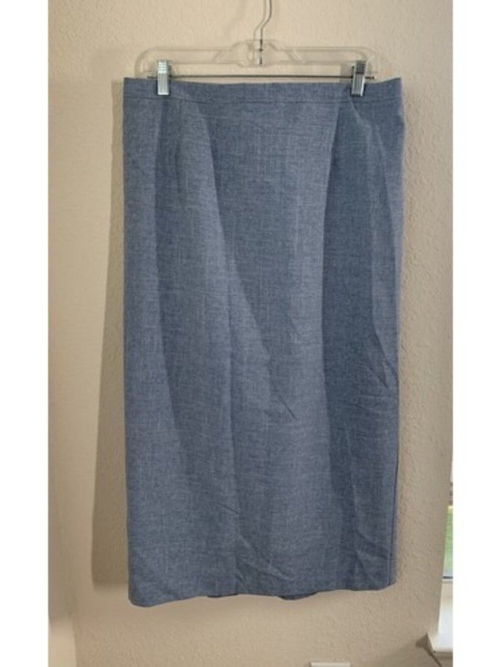 Vintage Blue Maxi Pencil Skirt Women's Size 16 Ranch Western
